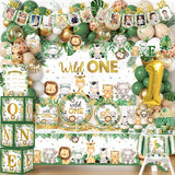Wild Birthday Decorations Safari Birthday Decorations 239Pcs Wild