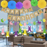 Easter Bunny Party Decorations Set for Home Happy Easter Banner