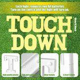 9 Pcs Football Party Decorations 'touchdown! ' LED Lights Sign Rugby
