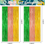 12 Pack Hawaiian Party Decorations, 3.28 FT x 7.05 FT Luau Party