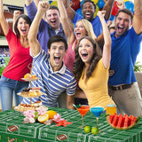 Super Game Bowl Party Decorations 2026 - Green Tablecloth for