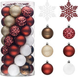 Valery Madelyn Christmas Tree Decorations Ornament Set, 50ct 2 Inches