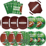 Football Party Supplies Plates and Napkins Tableware Set Football