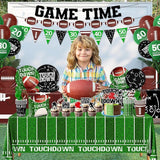 Football Party Decorations Serve 24 189Pcs Football Party Supplies