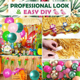 Luau Birthday Party Decorations 321Pcs Hawaiian Tropical Aloha Party