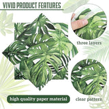 100 Pcs Tropical Palm Leaf Napkins Disposable Hawaiian Luau Aloha