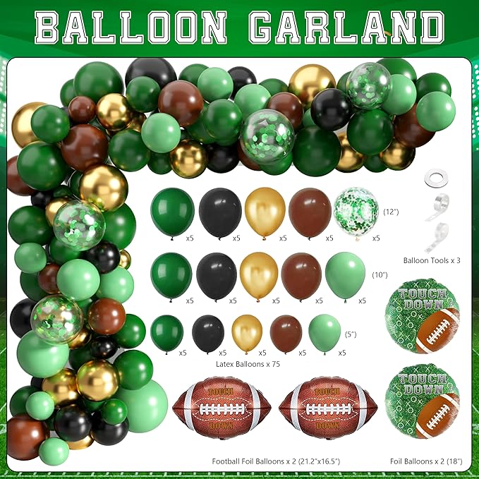 Football Birthday Party Decorations Superbowl Football Party