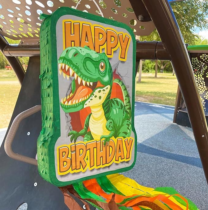 Dinosaur Birthday Pinata 4 Pc Set T Rex Jurassic Party Supply Dino