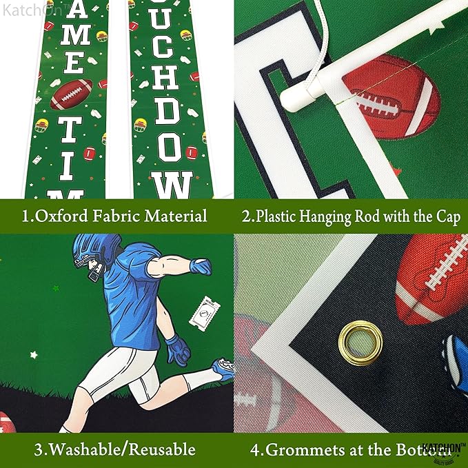 KatchOn, XtraLarge Football Porch Banner - 72x12 Inch | Football