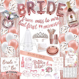 Bachelorette Party Decorations Kit Rose Gold Bridal Shower Bride