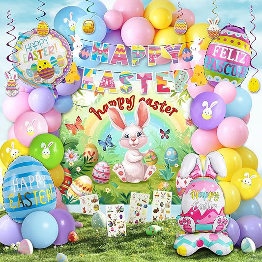Party Spot! 101 PCS 2026 Easter Party Decorations Set Easter Party