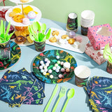 145 Piece Dinosaur Birthday Party Supplies with Banner 24 Serves
