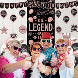 Retirement Party Decorations Women Blue and Pink Happy Retirement