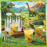 100 Pcs Dinosaur Plastic Disposable Cups 12 oz Summer Party Cups