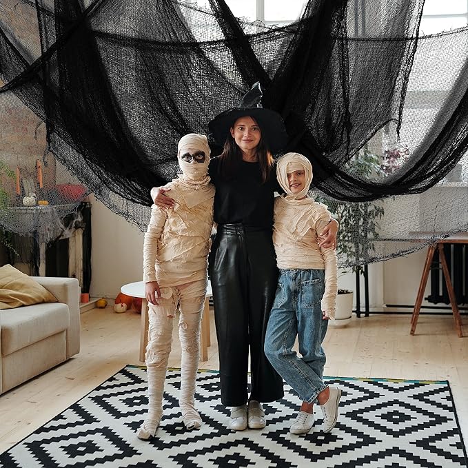 500 x 39 Inch Large Size Halloween Black Creepy Cloth Halloween