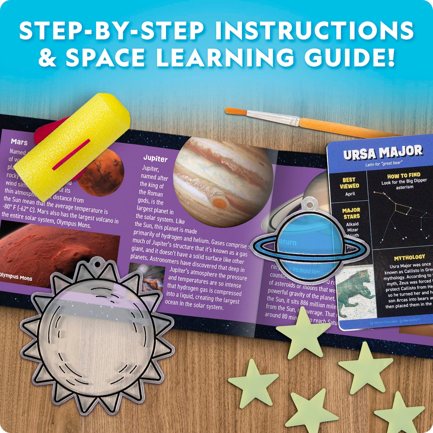 National Geographic Mega Space Activity Kit - Glow in The Dark Science