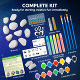 Rock Painting Kit- Glow in The Dark Rock Kit, Arts and Crafts for Kids