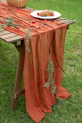 Keketoarrange Fall Thanksgiving Table Runner Terracotta Decorations
