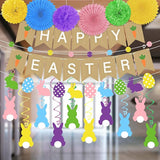 Easter Bunny Party Decorations Set for Home Happy Easter Banner