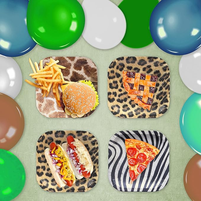 Jungle Safari Party Plates! 16 Large Dinner Plates in Authentic Life