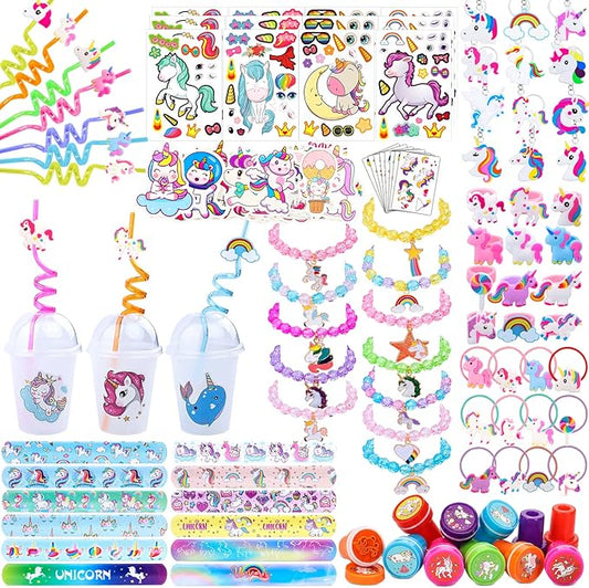 220Pcs Unicorn party favors for kids Unicorns Theme Birthday party