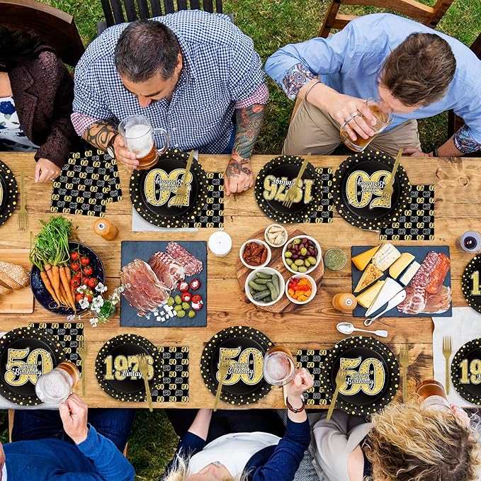 96 Pcs Vintage 50th Birthday Party Decorations Vintage 1976 Birthday