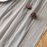 Keketoarrange 3pcs Grey Gauze Rustic Cheesecloth Table Runner 120