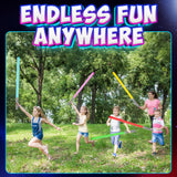 Bedwina Inflatable Light Sabers for Kids - (Pack of 12) 35-inch Neon