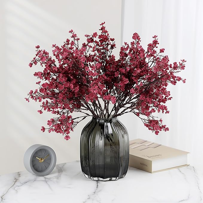 20pcs Babys Breath Artificial Flowers Gypsophila Bouquet Bulk Fake Spr