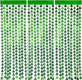 St Patrick's Day Tinsel Curtains 6.5X3.28 Pack of 3 St Patricks Day