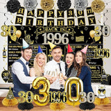 30th Birthday Decorations for Men Women 21pcs the Year 1996 Banner