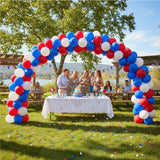 KADBANER White Red Blue Balloons,100 Pack 12 Inch Latex Balloons,for