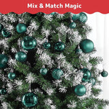 Prextex 36-Pieces Christmas Ornaments Set - Shatterproof, Festive