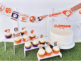 Clemson Party Supplies for Football, Birthday Gift, Graduation Party
