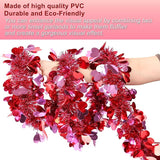 50 Feet Valentines Day Garland Decor Red Pink Heart Tinsel Garland