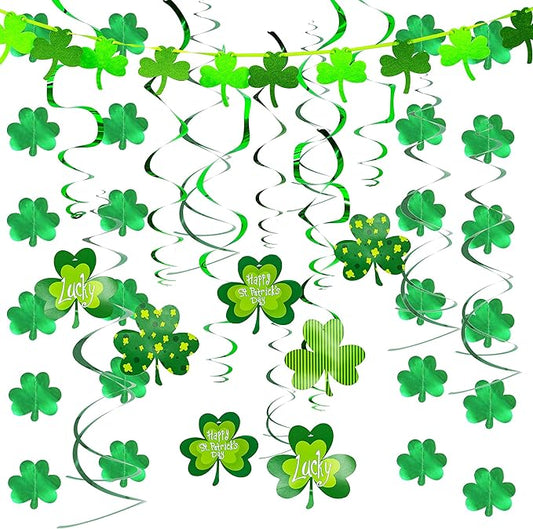 27 Pcs St Patrick's Day Decoration with Irish Saint Patricks Green