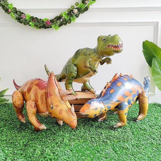 Large Self Standing Dinosaur Balloons 3PCS 38inch Tyrannosaurus