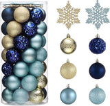 Valery Madelyn Christmas Tree Decorations Ornament Set, 50ct 2 Inches