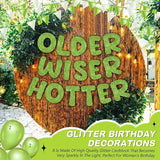 Fulmoon Set of 3 Pre Strung Older Wiser Hotter Glitter Banner Funny #1