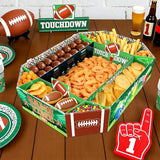 Football Party Supplies Kit Large Snack Stadium Football Plates