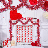 50 Feet Valentines Day Garland Decor Red Pink Heart Tinsel Garland