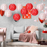 12 Pcs Valentine's Day Paper Lanterns Party Decorations