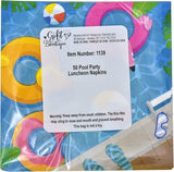 122 Pcs Pool Party Supplies Set Paper Plate Cup Napkin for Summer