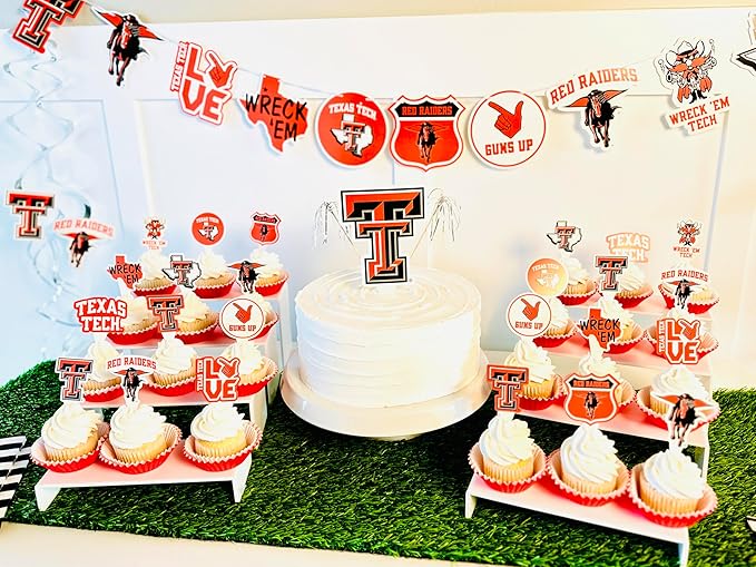 Texas Tech Party Supplies for Football, Birthday Gift, Graduation
