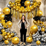 KatchOn, Gold Balloons - 22 Inch, Pack of 14 | Large Foil Metallic
