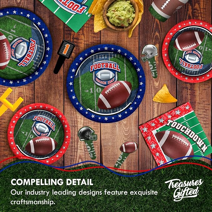 Treasures Gifted Football Party Decorations Serves 16 Guests