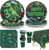 170Pcs Dinosaur Birthday Party Decorations for 3rd Boy 3 Rex
