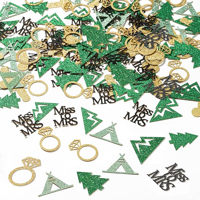 BeYumi Camp Bachelorette Table Confetti - 300Pcs Camping Table