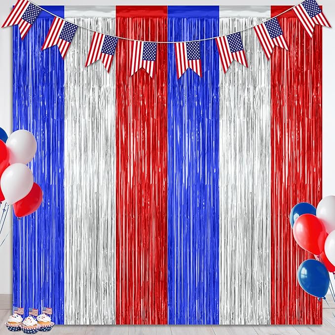 2 Pack 4th of July Decorations, 3.28 FT x 7.05 FT 250 Anniversary