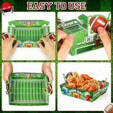 Super Football Party Decorations 2026 50 Pcs Tailgate Snack Plates